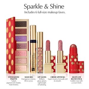Estee Lauder Blockbuster Eyeshadow Lipstick Gloss Mascara Set of 6